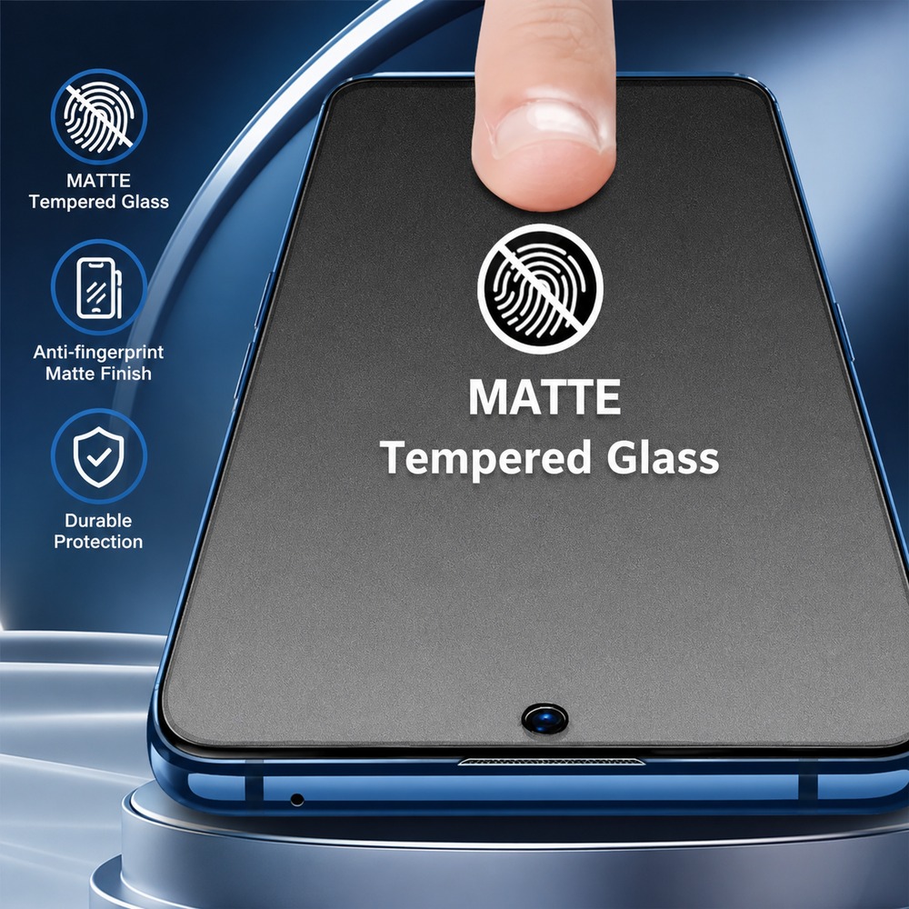Matte Anti Glare Screen - 3 Pezzi di Vetro Temperato Opaco